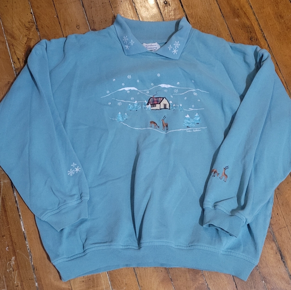 Northern Reflections Winter Scene Sweater